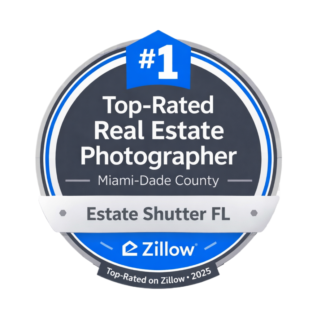 Zillow #1 Top-Rated Real Estate Photographer Miami-Dade County 2025